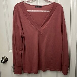 Women’s SHEIN Sweater - Large, Soft Pink/Dusty Rose